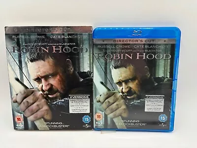 Robin Hood Director's Cut (2010) Russell Crowe - 2 Disc Blu-ray *SPRING SALE* • £3.29