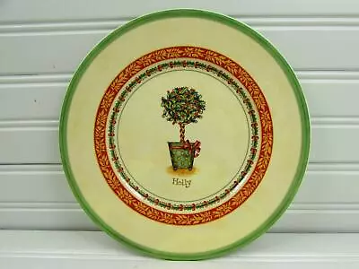 Festive Memories Topiary By Villeroy & Boch Salad Plate Holly Green Band B12 • $14.69