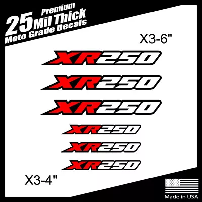 XR250 Decals Thick Moto Grade Material FREE SHIPPING!! • $16