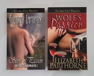 ELIZABETH LAPTHORNE Ellora's Cave Book LOT - RUTLEDGE WEREWOLVES - TRADE PB • $3.99