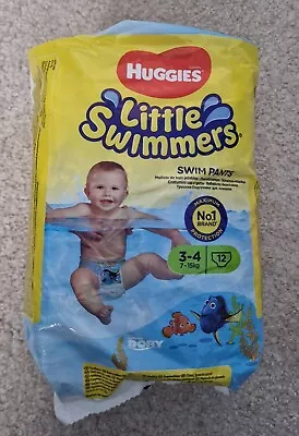 Huggies Little Swimmers Swim Nappy Pants 3-4 7-15kg  • £6
