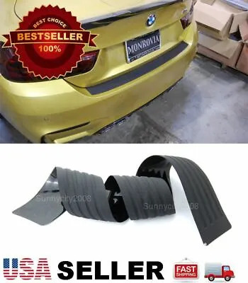 35  Black Rear Bumper Rubber Guard Cover Sill Plate Protector For Ford • $13.50