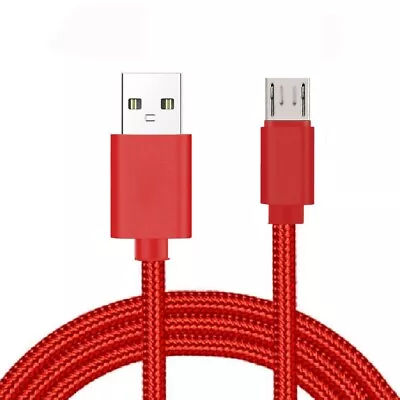 3/6/10ft Micro USB  Fast Charger Data Sync Cable Cord Samsung LG HTC Android Red • $4.99