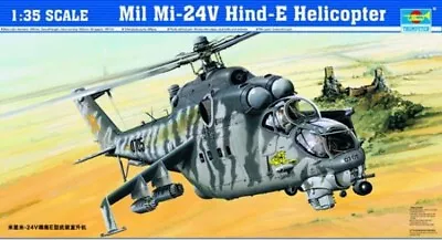 1/35 TRUMPETER 05103; Mil Mi-24V HIND-E Helicopter  + PE + Book • $84.19