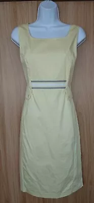 £6.50 • Buy M&S Yellow Fitted Pencil Casual Work Office Dress Size 12 D146