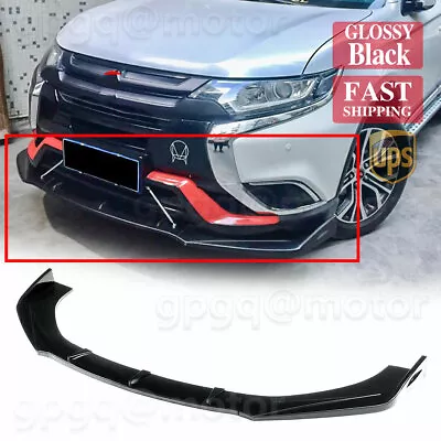 For Mitsubishi Outlander 2016-2021 Front Bumper Lip Body Kit Spoiler Splitter • $55.99