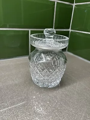 Stuart Crystal Cut Glass Jam Preserve Pot With Lid • £7