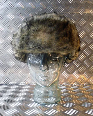 Russian / Soviet / USSR Brown Cossack Hat With Ear Flaps. All Sizes -  NEW • £14.99