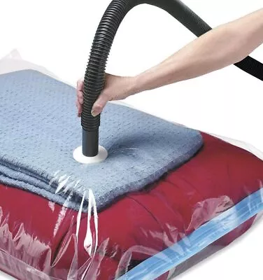 STRONG VACUUM STORAGE SPACE SAVING BAGS VAC BAG SPACE SAVER VACUM BAGS 1/4/8/10x • £24.99