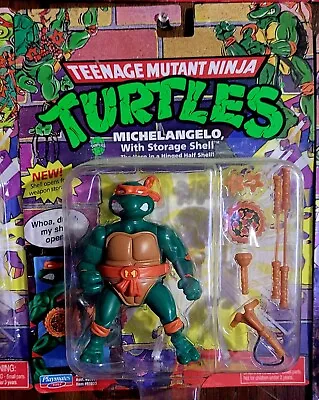 Teenage Mutant Ninja Turtles Classic Michelangelo W/ Storage Shell 4  Figure • $13.99