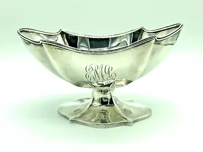  Vintage Simon Brothers Co PA Sterling Silver Small Pedestal Oval Nut Salt Bowl  • $195