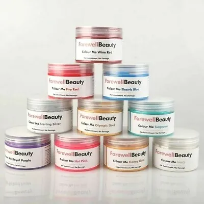 £6.93 • Buy Farewell Beauty Unisex Hair Colour Wax Mud Styling Cream DIY Colouring 16 Colour