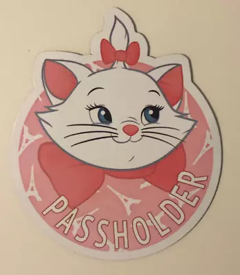 Disney’s Marie Aristocats Passholder Magnet. Pass Holder Style Car Magnet Marie • $3.20