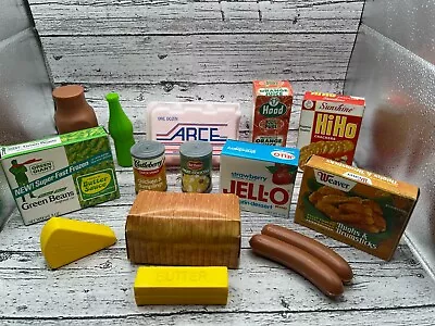 15 Vintage Toy Food Groceries Kitchen Pantry • $14