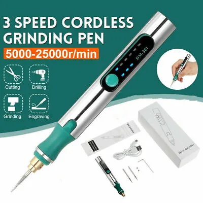 Cordless Electric Mini Drill Grinder Engraving Pen Variable Speed Rotary Tool • $35.87