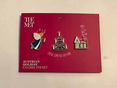 Metropolitan Museum Of Art Austrian Holiday Enamel Pin Set. New • $18