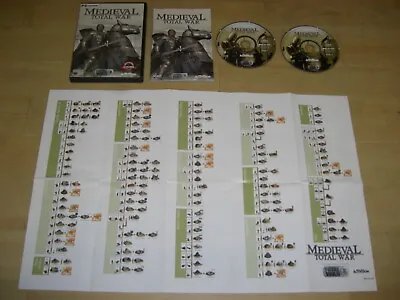 MEDIEVAL TOTAL WAR 1 Pc Cd Rom Original With Manual - RTS - FAST DISPATCH • £3.99