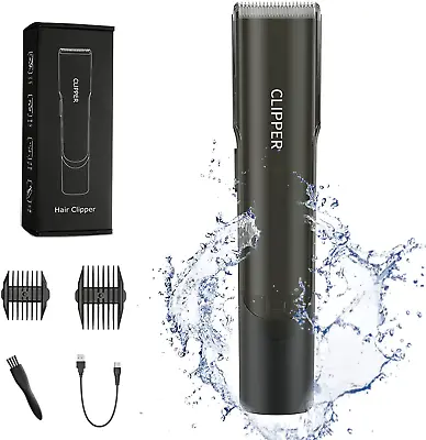Hair Clippers For Men Automatic Vacuum Professional Cordless Hair Clippers Wat • $41.68