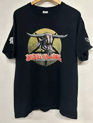 Vintage Y2K Lair Of The Minotaur Evil Power Band Tee Shirt Size Large Black Tee • $26.99