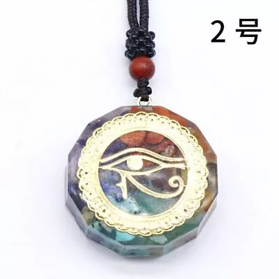 $12.99 • Buy Sacred Geometry Egyptian Eye Chakra Pendant/Necklace