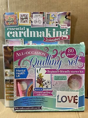 Essential Cardmaking Techniques Magazine Vol 1 + 80pc Card Kit - Die Cut Set • £14.99