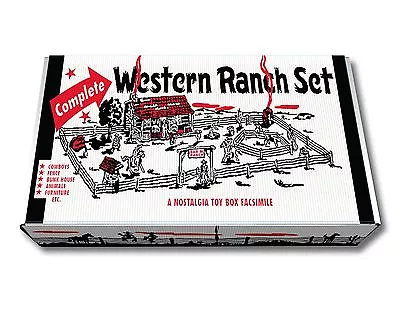 Marx Complete Western Ranch Play Set Box • $79.99