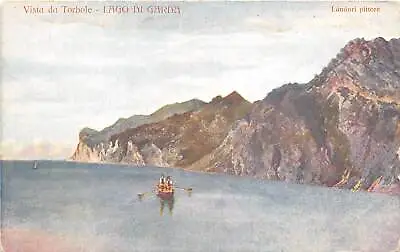 Lot 44 Lago Di Garda Vista Da Torbole Painting Postcard Landore Pittori  Italy • £12