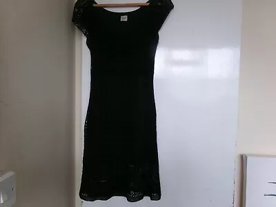 BELLE By OASIS Ladies Black Lace Dress Size 10 CG R05 • £8.99
