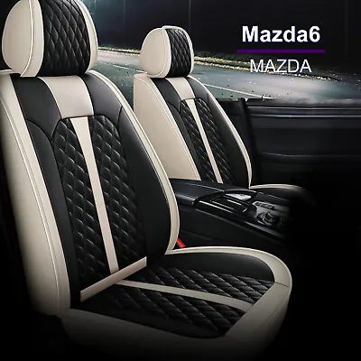 $158.60 • Buy Car 5 Seat Covers For 2007-2021 Mazda 6 Front & Rear Back Bushion PU Leather ⭐⭐⭐