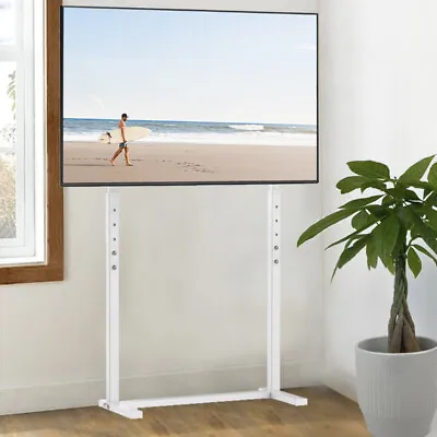 Universal Pedestal Floor TV Stand Tall & Adjustable Height Monitor For 32 -100  • £52.92