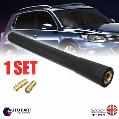 10cm Black Car Roof Bee Sting Stubby Short Aerial Ariel Mast Antenna Universal • £4.93