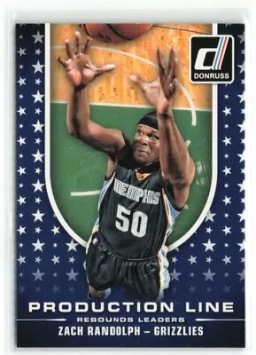 Zach Randolph 2014-15 Donruss Production Line Rebounds Memphis Grizzlies #9 • $1.50