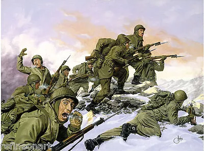 US 65th Infantry Regiment.Painting.Korean War Giclee Canvas Print • $11.99