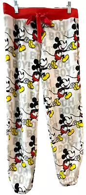 Mickey Mouse Pants Womens Disney Fleece Sleepwear Lounge Pajamas - Size S Cozy • $9