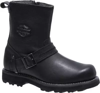 Harley-Davidson Men's Richton 8-In Leather Motorcycle Boots D93511 (Black 8.5) • $69.95