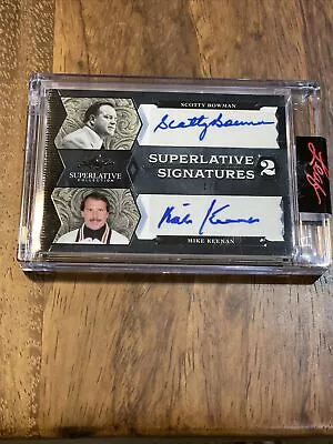 Scotty Bowman Mike Keenan Auto Card /3 20-21 Leaf Superlative Signatures • $200