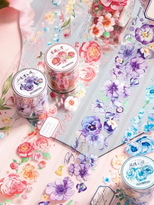 $7.60 • Buy 1 Roll Vintage Floral Masking Washi Tape DIY Scrapbook Decal Sticker Hand Accou
