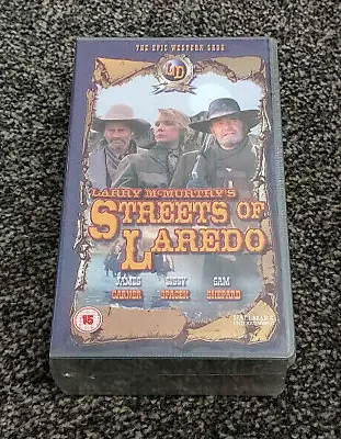£8 • Buy LARRY MCMURTRY'S STREETS OF LAREDO JAMES GARNER X2 VHS NEW PAL VHS VIDEO