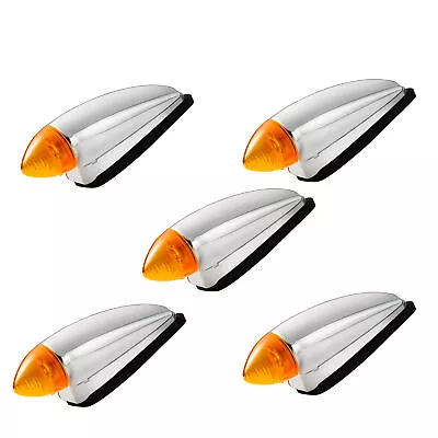 5Pcs Amber Front Cab Marker Light Fit For 2008-2019 Mack CHU Heavy Duty Trucks • $98.54