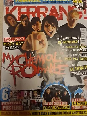 MY CHEMICAL ROMANCE GERARD WAY FRANK IERO KERRANG MAGAZINE No Posters • £54.99