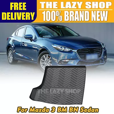 3D TPE Rear Boot Mat Cargo Mat For Mazda 3 BM BN Sedan 2013-2019 • $58.50