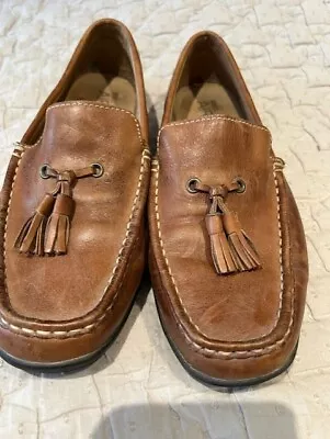 M&S Tan Leather Shoes • £10