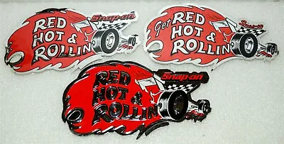 NEW Vintage Snap-on Tools Snap On Tool Box Sticker Red Hot Decals SSX742 A B • $62.30