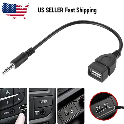 $2.59 • Buy 3.5mm Male Audio AUX Jack To USB 2.0 Type A Female OTG Converter Adapter