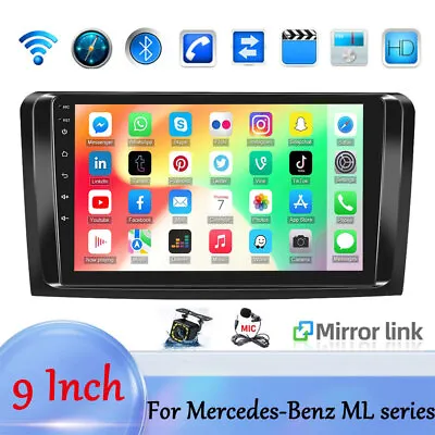 9  Android 13 Car Radio GPS Stereo For Mercedes Benz ML-W164 ML350 GL-X164 + Cam • $129.99
