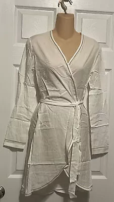 La Perla Belinda XS Short Wrap Style Robe White • $161.49