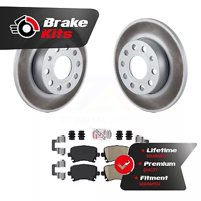 Rear Coated Disc Brake Rotors And Ceramic Pad Kit For 2005-2010 Volkswagen Jetta • $93.70