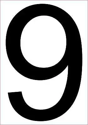 3.5in X 5in Number 9 Magnet Car Truck Vehicle Magnetic Sign • $10.99