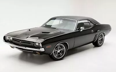 1971 DODGE CHALLENGER POSTER BLACK - Poster 20x30 MUSCLE CAR • $19.99