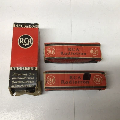 $19.99 • Buy Vacuum Tube Lot RCA Radio Amplifier Numbers 47 56 57 With Boxes